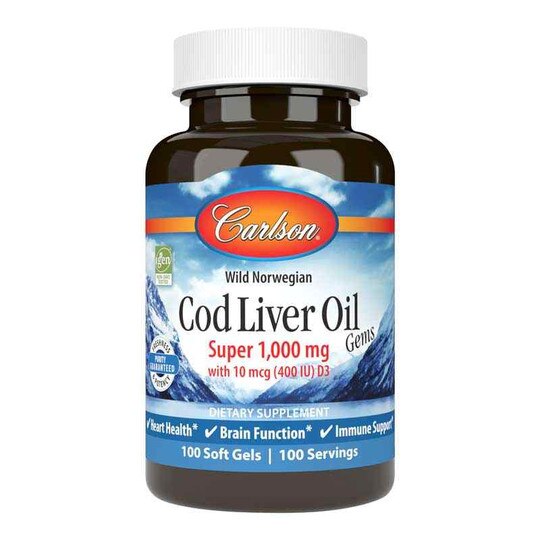 Cod Liver Oil Gems Super 1000 Mg, CL
